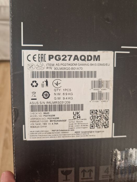 Monitor Asus PG27AQDM 240hz OLED