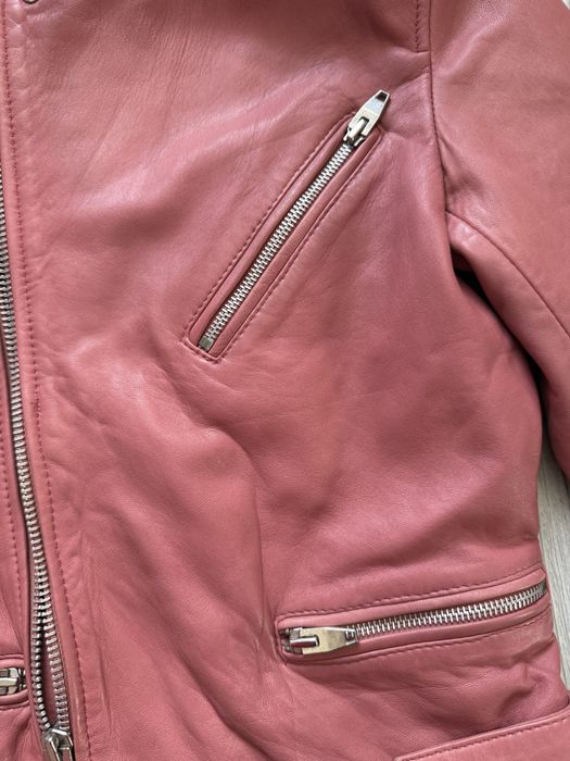 Geaca piele naturala Mango