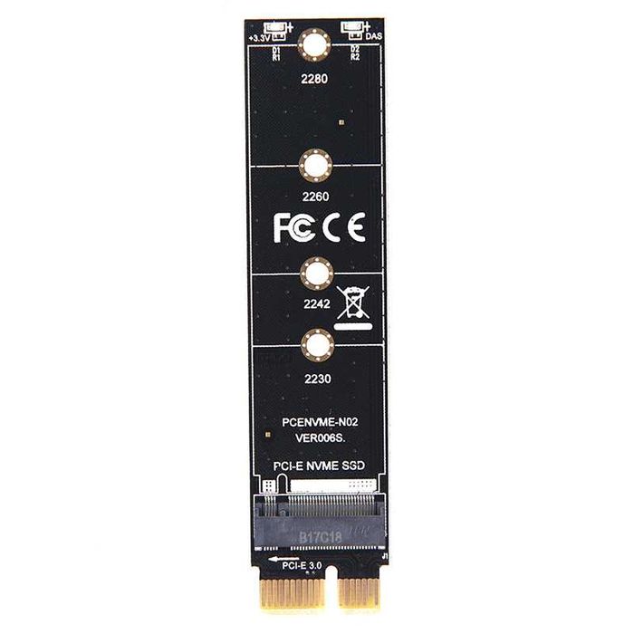 Adaptor SSD M.2 NGFF NVMe la PCI Express 3.0 X1 pentru PC, laptop