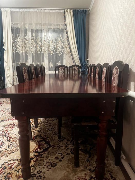 Стол стульями 80000тг