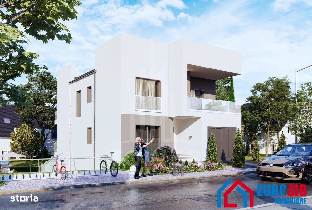 Casa individuala teren 561 mp cu garaj in Sibiu Cisnadioara