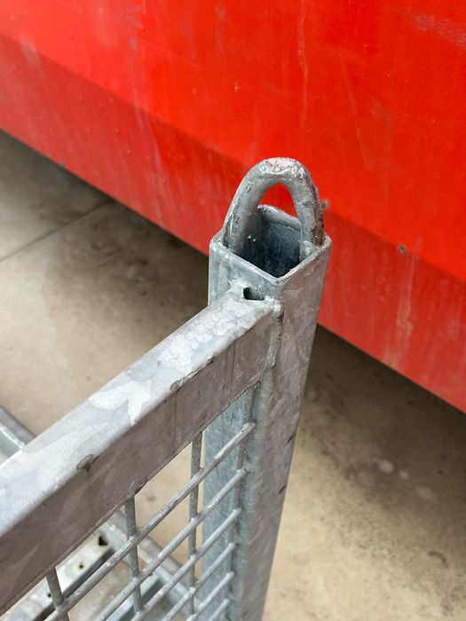 8 Buc. Boxpalet Metalic Galvanizat 120x140 cm pentru Depozitare și Transport