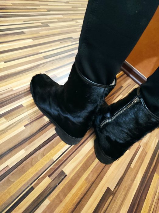 Cizme damă blană naturală, mărimea 38