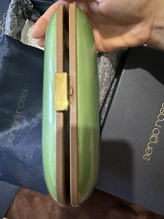 Оригинален клъч Sergio Rossi с етикет