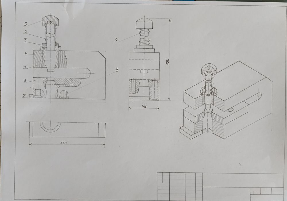 Черчения, чертежи AutoCad.