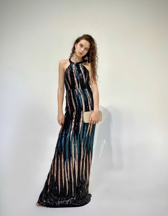 Платье вечернее изумруд