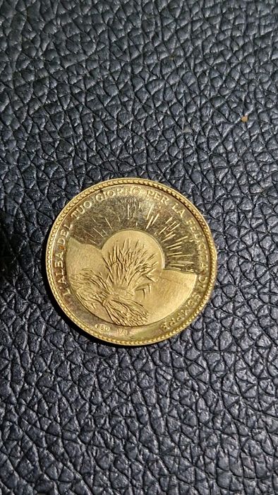 Vând moneda aur 18k certificat original plic