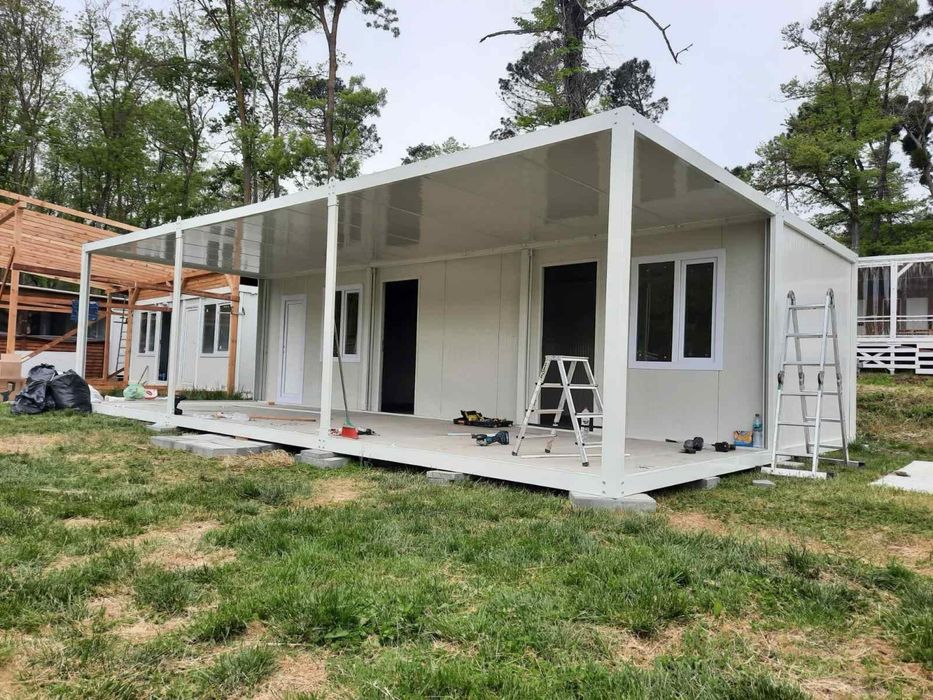 Контейнер ФУРГОН за живеене ВИСОКО КАЧЕСТВО Павилион Сглобяема КЪЩА