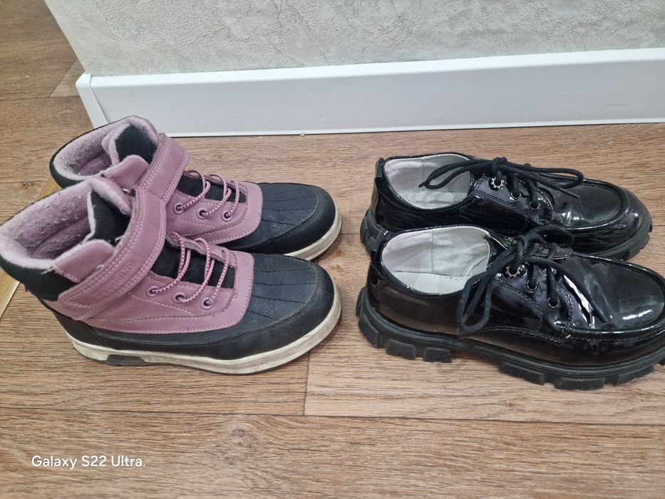 Ботинки на девочку в хорошем состоянии