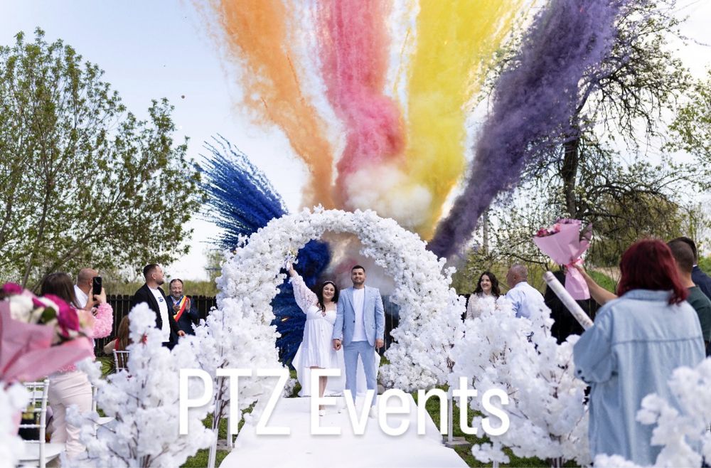 Aranjamente nunta Aranjamente baloane florale Oglinda magica Fum greu