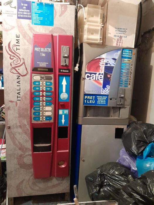 Vând încasatoare bancnote și piese aparate cafea