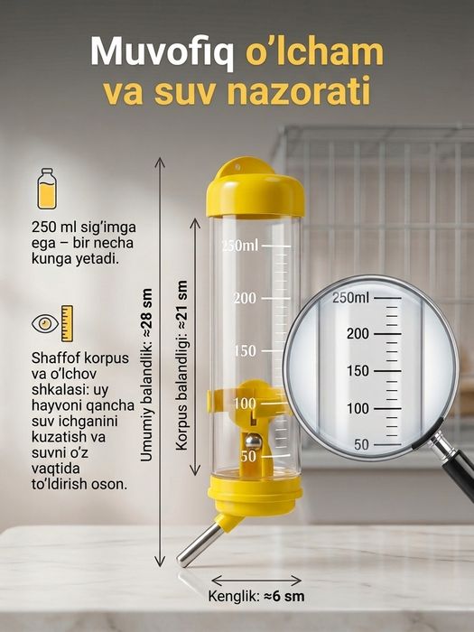 Quyon va kemiruvchilar uchun Suv idish(poilka) 125gram, 250 gram