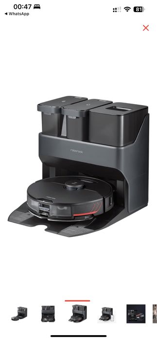 Робот пылесос Roborock S7 MaxV Ultra черный