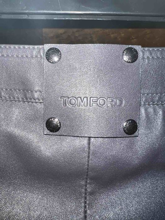 Tom Ford кожен панталон