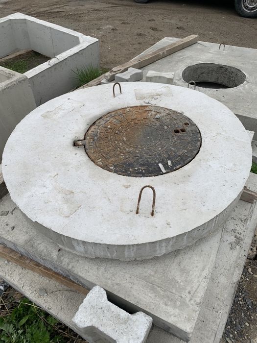 Tuburi din beton 100 cm, saht patrat 120 cm,