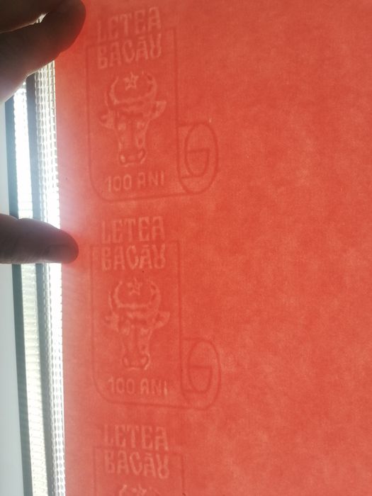 Coala hârtie a4 cu filigram Letea Bacău 100 ani aniversare foarte rara