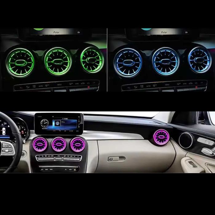 Grile de Ventilație Iluminate Mercedes-Benz C-Class W205 și GLC X253