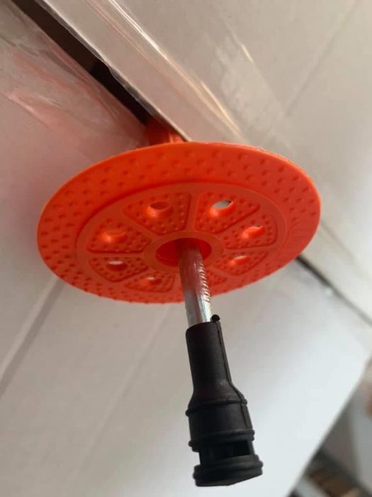 Diblu polistiren/vata minerală 10x260, cui metalic+ capac pvc