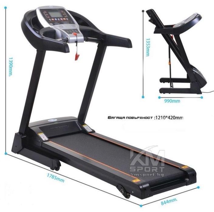 Електрическа бягаща пътечка MUHLER Camino ,сгъваема с двигател 2 к.с.