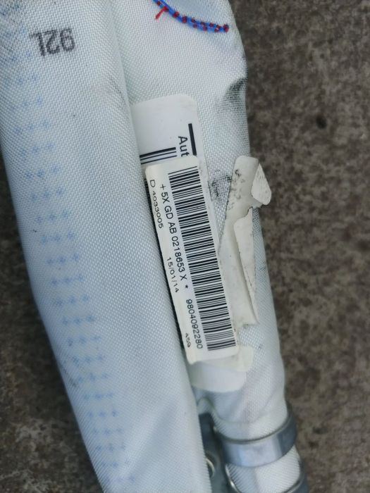 airbag cortina dreapta  peugeot 208 1 ca cc  9804092280