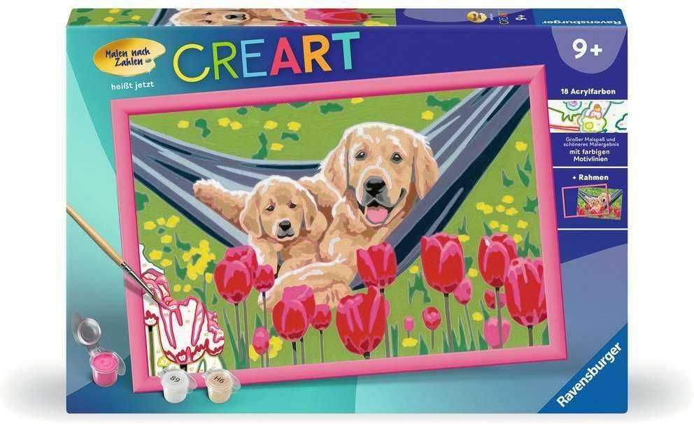 Картина за рисуване по номера Ravensburger CreArt оцветяване с бои 7 вида