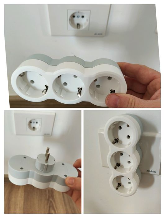 Adaptor Bec / Triplu ștecher / Priza USA / Priza Anglia / E27 la Priza