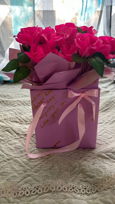 Цветы мыльные букеты 15 шт