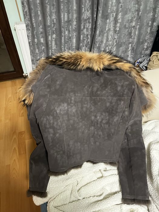 Яке от естествена кожа и косъм