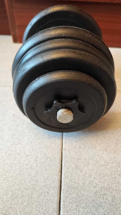 Разглобяеми Гумирани Дъмбели, Регулируеми Каучукови Гири - 2 х 20 кг