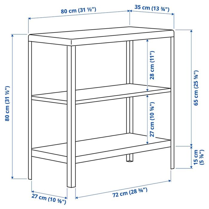 IKEA KOLBJÖRN Etajeră interior/exterior
Etajeră interior/exterior, bej, 80x81 cm