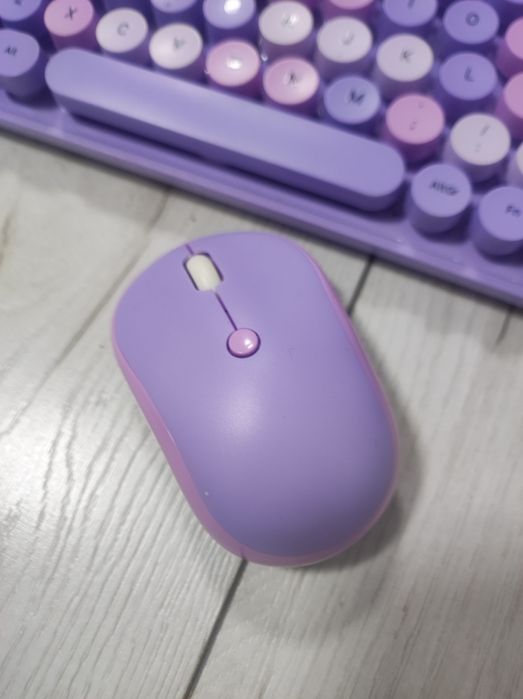 Клавиатура с мишка - лилава