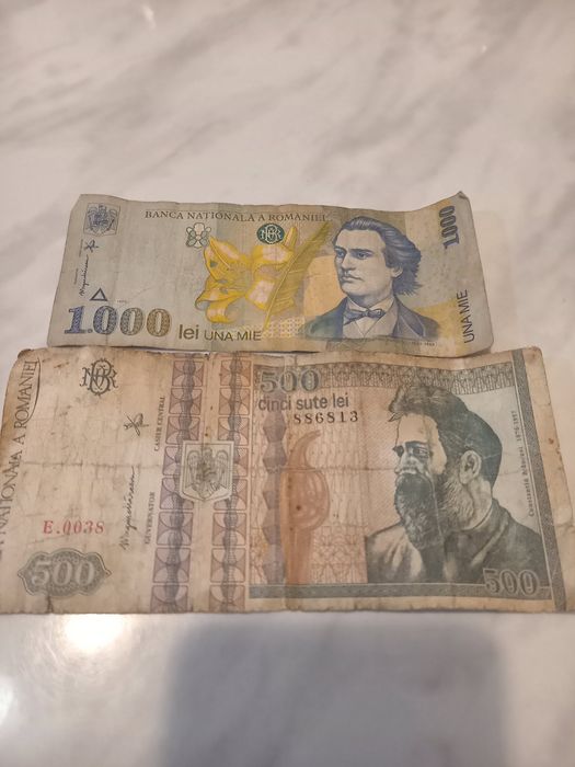 Vand bancnota 1000lei și 500 lei