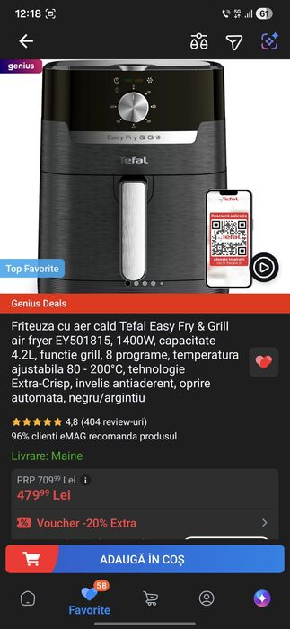 Friteuza airfryer Tefal