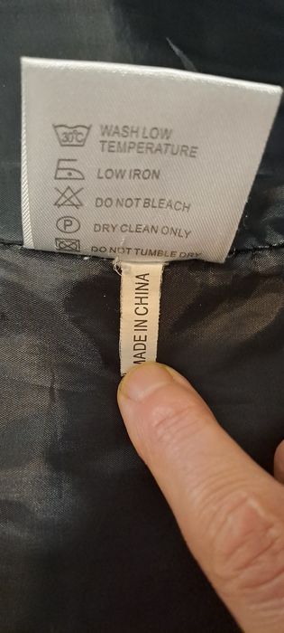 Черно зимно яке  Yani с дантела