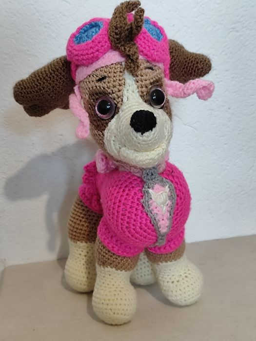 Плетена играчка - Пес патрул Скай
