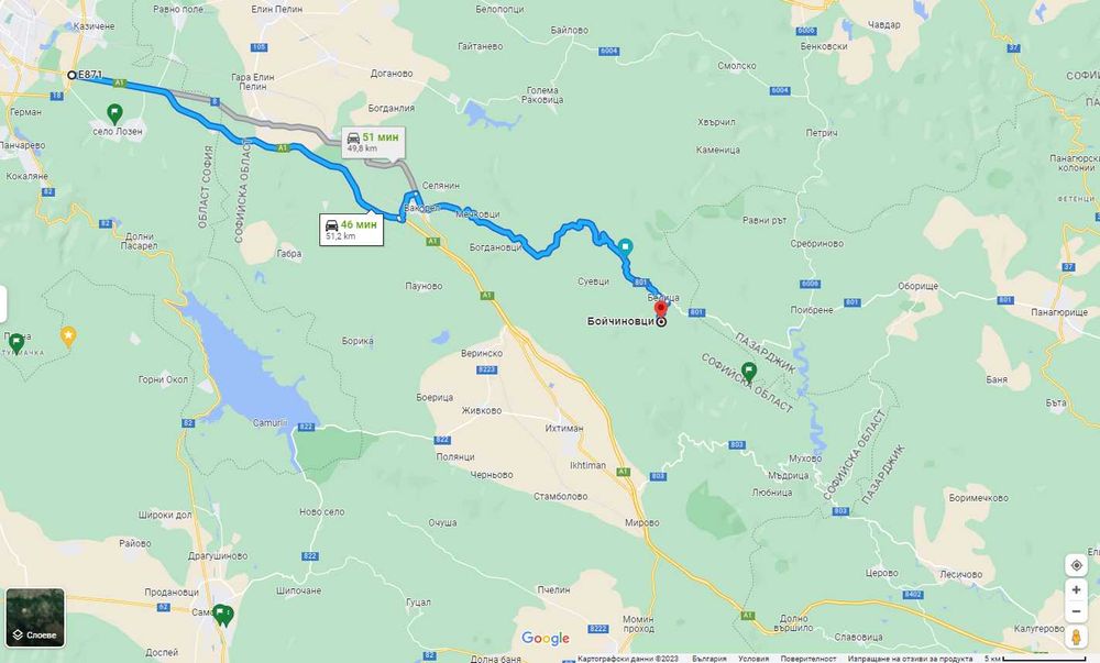 Къща село Белица, махала Бойчиновци, Община Ихтиман, Софийска област