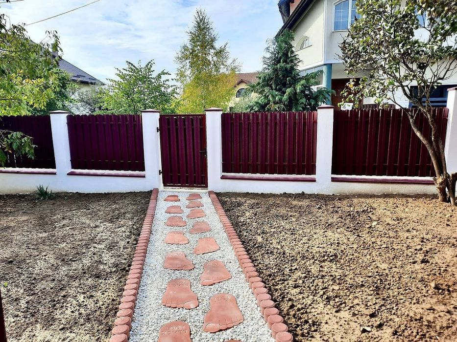 Garduri din panou stil jaluzea, șipcă metalica, tabla, BCA și plasa