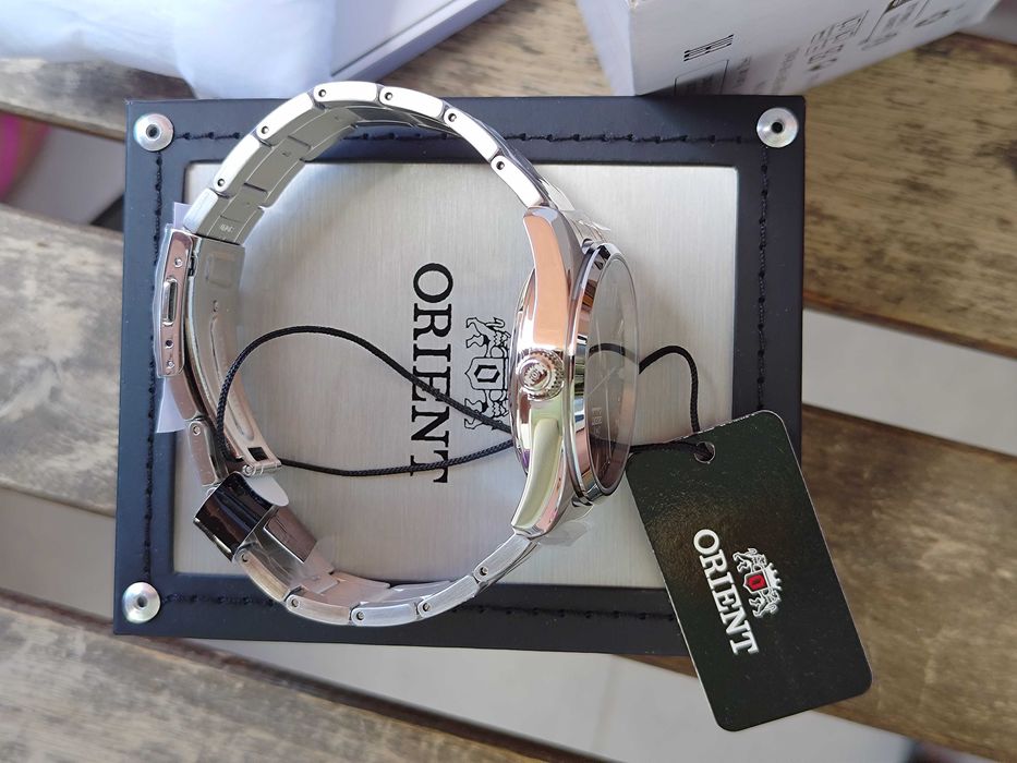 Orient Stretto Date Automatic Sunburst Blue 38.5mm