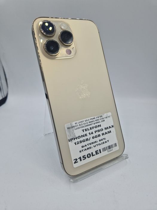 Iphone 14 Pro Max 128GB / 6GB RAM 86% BATERIE Garantie #52263