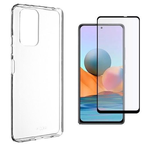 Husa Silicon si Folie Sticla Curbata  XIAOMI Redmi Note 10T/11/12 LITE