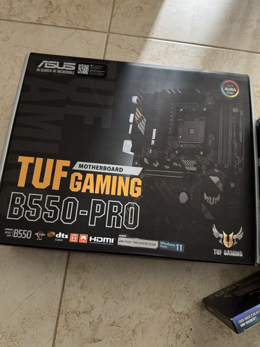 Kit piese gaming asus tuf b550 pro (SKT AMD AM4)+1TB SSD + Sursa 850W 80%BRONZE PLUS THERMALRIGHT TOATE NOI/SIGILATE