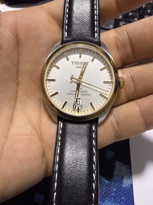 TISSOT PR100 Silver Dial Men's Brown T101451A