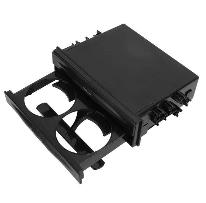 Suport pahare auto universal 2 in 1, 1 DIN Multifunctional, Negru