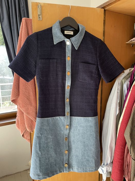 Sandro рокля дънкива 34 XS, S