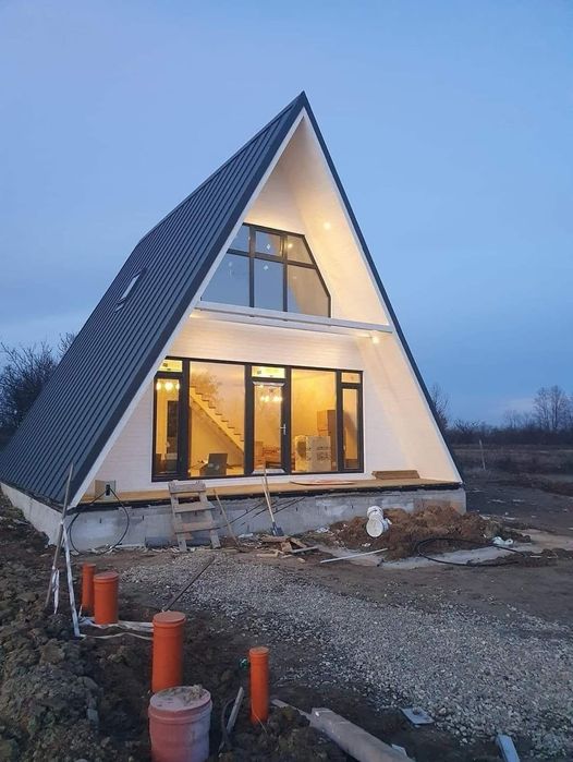 Cabane tip A-Frame & Foișoare terase din lemn