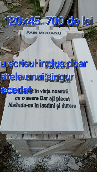 Vând cruci de marmură preț de producător asigur și transport