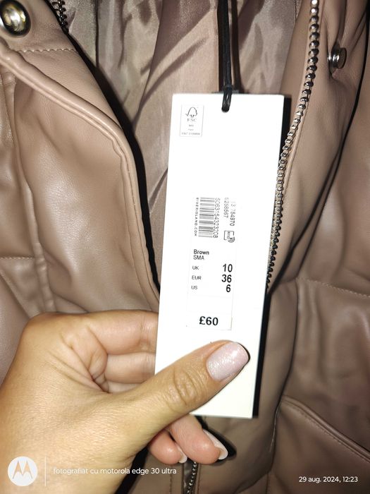 Geaca imitație piele River Island