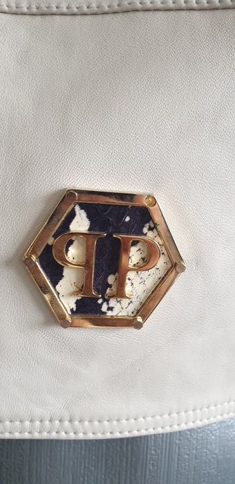 Philipp Plein Leather Womens Vest Size S / ОРИГИНАЛ! Дамски Кожен Елек