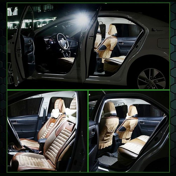 диодни крушки festoon 12v 1x 3570 smd csp 39мм canbus 2бр/к-т ...