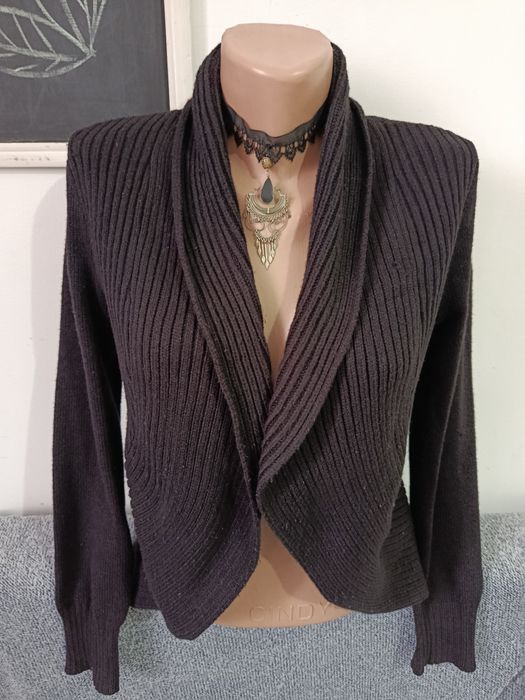 Cardigan bolero negru călduros H&M mărimea S 36